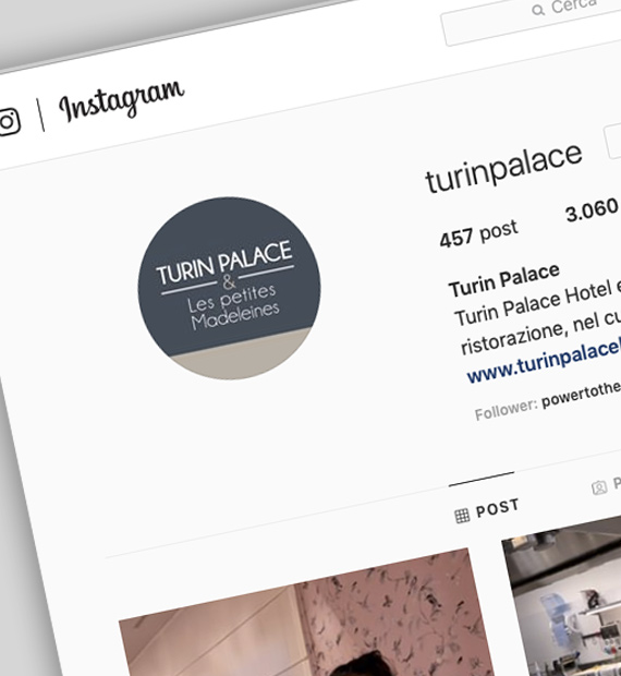 Social media Turin Palace Hotel