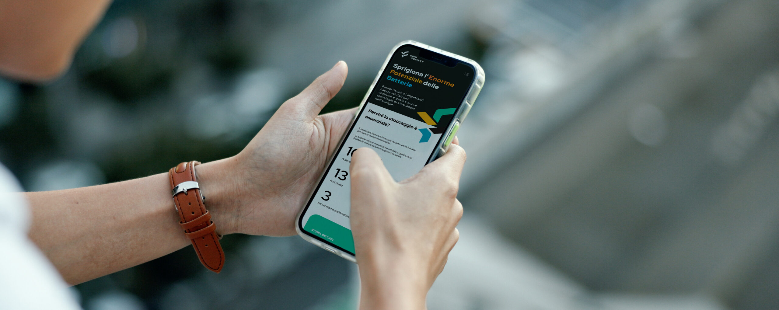 sito grid society su mobile