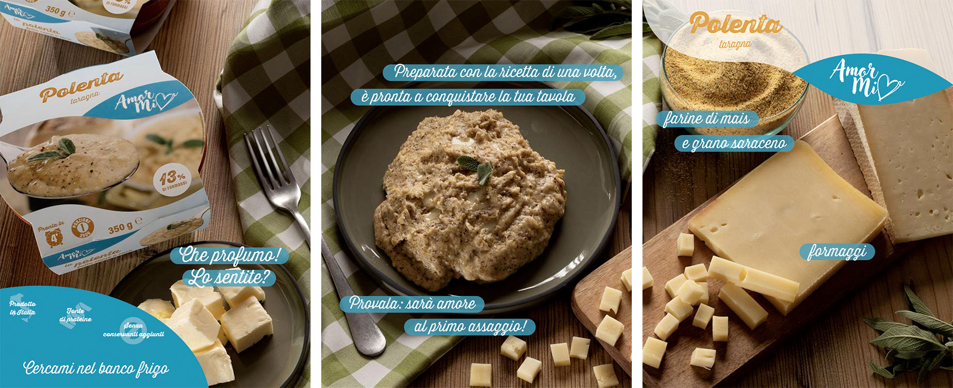 Carosello Amormio polenta taragna