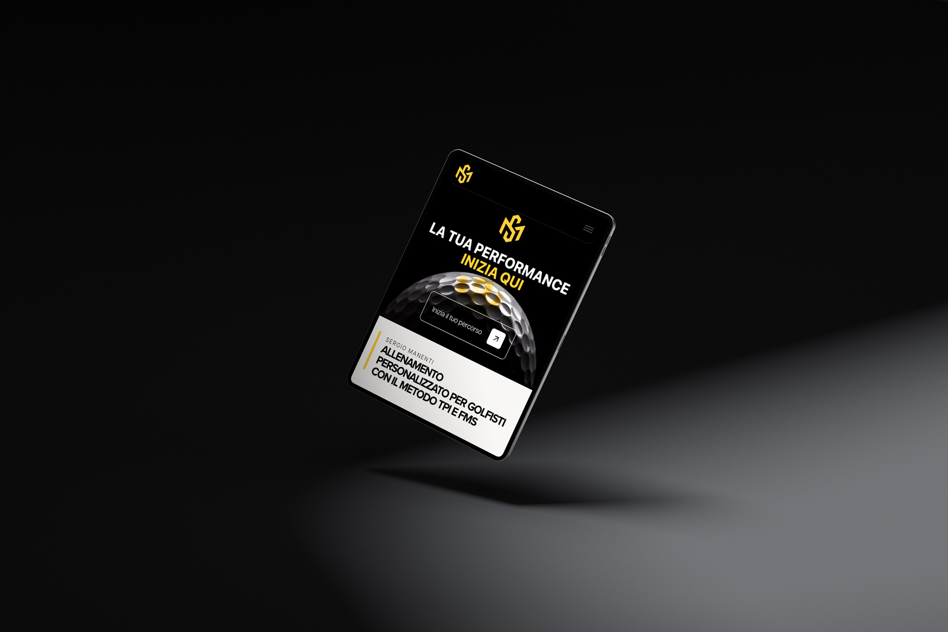 Sezione del sito che Noknok ha realizzato per Sergio Manenti